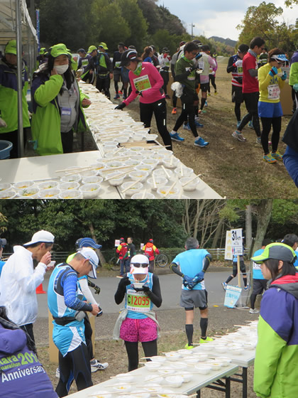 奈良マラソンにて素麺の提供・イメージ