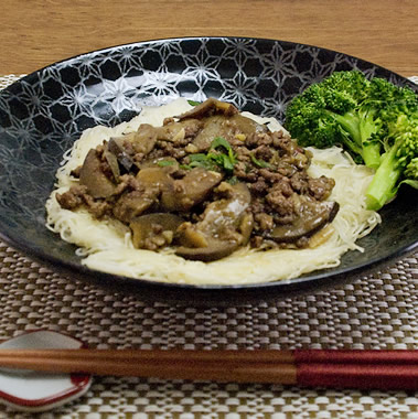 麻婆茄子あんかけ