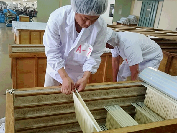 製麺(手延べそうめん類製造作業)技能検定